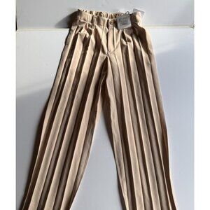 Homme Plissé Issey Miyake Pleated Edge Trousers Beige - Size 2 - HP48-FF251
